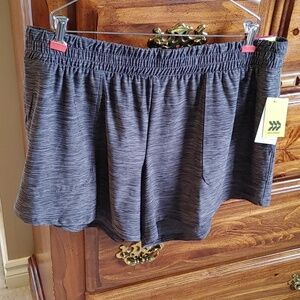 NWT Men's Gray Heather 5" Mid-Rise. Soft Athletic Shorts XXL